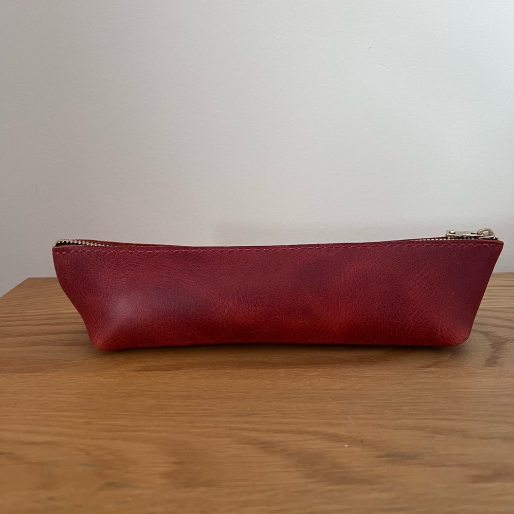 Portland Leather Sidekick Pouch “Rosso”